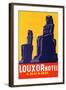 Louxor Hotel Luggage Label-Z-Framed Art Print