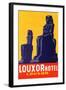 Louxor Hotel Luggage Label-Z-Framed Art Print