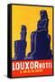 Louxor Hotel Luggage Label-Z-Framed Stretched Canvas