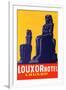 Louxor Hotel Luggage Label-Z-Framed Art Print