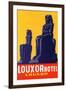 Louxor Hotel Luggage Label-Z-Framed Art Print