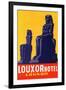 Louxor Hotel Luggage Label-Z-Framed Art Print