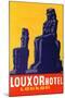 Louxor Hotel Luggage Label-Z-Mounted Art Print