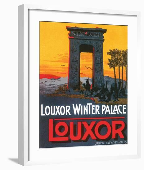 Louxor Winter Palace-null-Framed Art Print