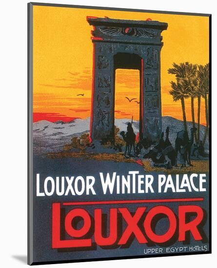 Louxor Winter Palace-null-Mounted Art Print