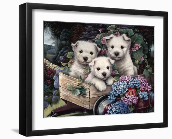 Lovable Westies-Jenny Newland-Framed Giclee Print