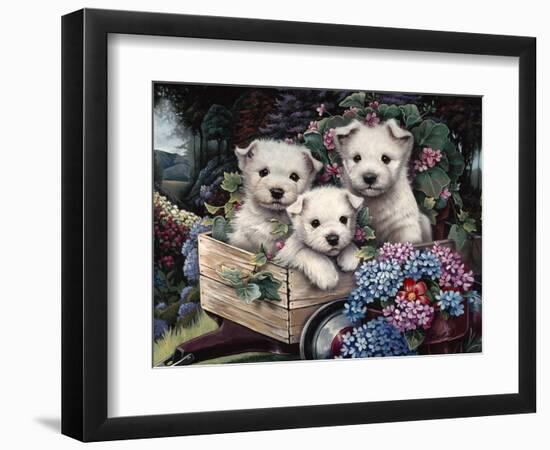 Lovable Westies-Jenny Newland-Framed Premium Giclee Print