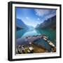 Lovatnet Lake, Norway, Panoramic View-Bogomyako-Framed Photographic Print