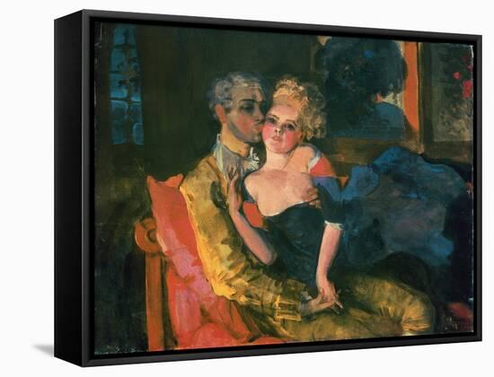 Love, 1910-Konstantin Andreevic Somov-Framed Stretched Canvas
