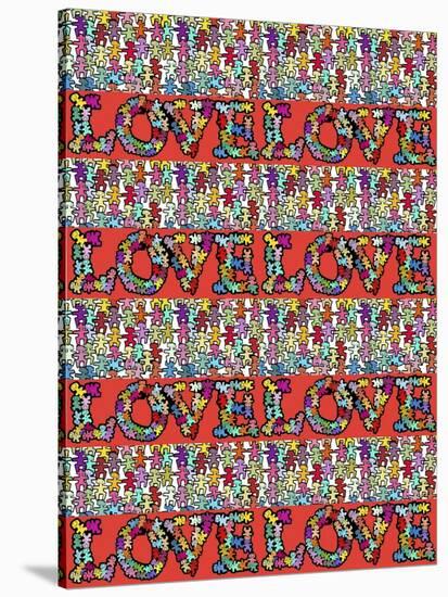 Love 4 Times-Miguel Balbás-Stretched Canvas
