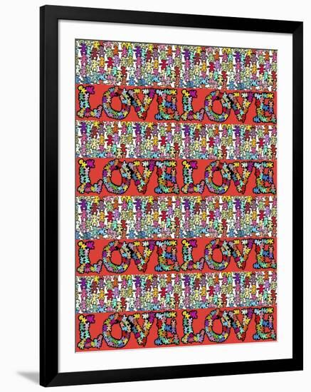 Love 4 Times-Miguel Balbás-Framed Premium Giclee Print