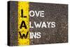 Love Always Wins - Law Concept-StanciuC-Stretched Canvas