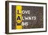 Love Always Wins - Law Concept-StanciuC-Framed Photographic Print