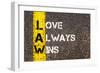 Love Always Wins - Law Concept-StanciuC-Framed Photographic Print