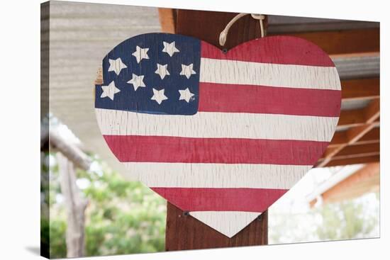 Love America, Heart and US Flag-Joseph Sohm-Stretched Canvas