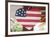 Love America, Heart and US Flag-Joseph Sohm-Framed Photographic Print