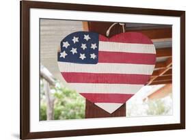 Love America, Heart and US Flag-Joseph Sohm-Framed Photographic Print