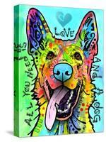 Love and a Dog-Dean Russo-Stretched Canvas