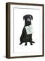 Love and Black Labrador-Fab Funky-Framed Art Print