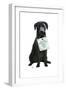 Love and Black Labrador-Fab Funky-Framed Art Print