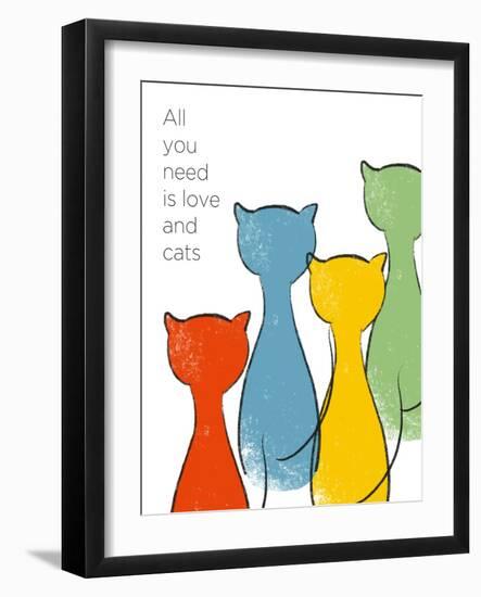 Love and Cats-Anna Quach-Framed Art Print