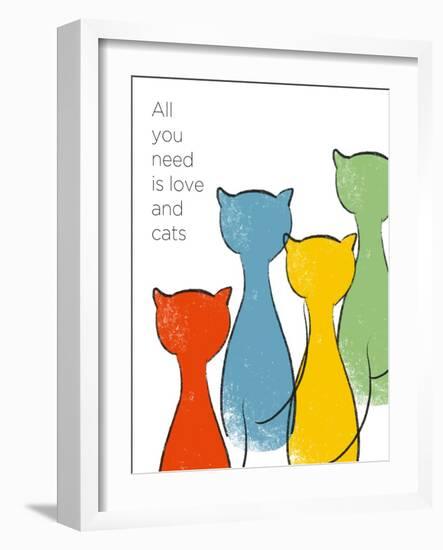 Love and Cats-Anna Quach-Framed Art Print