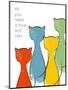 Love and Cats-Anna Quach-Mounted Art Print