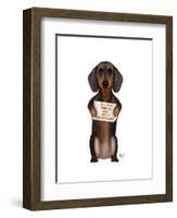 Love and Dachshund-Fab Funky-Framed Art Print