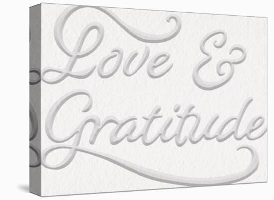 Love and Gratitude-Joni Whyte-Stretched Canvas