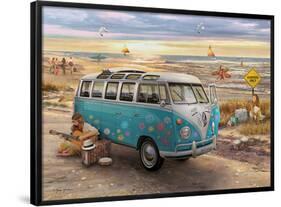 Love and Hope Vw Bus-null-Framed Poster