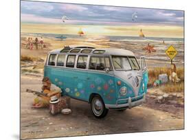 Love and Hope Vw Bus-null-Mounted Poster