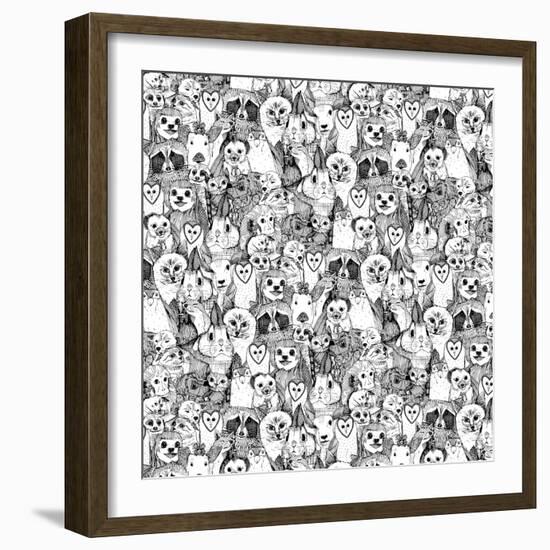 Love and Hugs-Sharon Turner-Framed Art Print