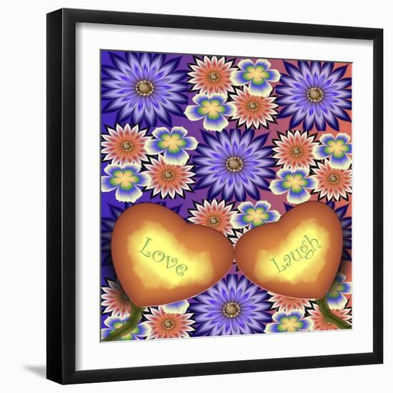 Love And Laugh-Fractalicious-Framed Giclee Print
