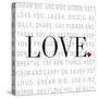 Love and Life I-SD Graphics Studio-Stretched Canvas