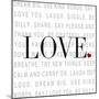 Love and Life I-SD Graphics Studio-Mounted Art Print