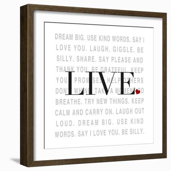 Love and Life II-SD Graphics Studio-Framed Premium Giclee Print
