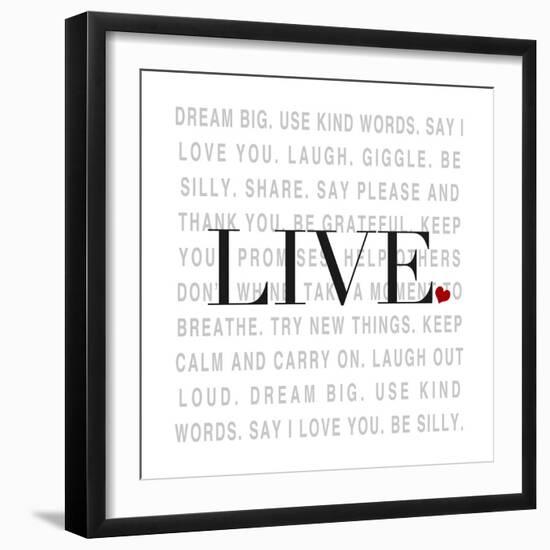 Love and Life II-SD Graphics Studio-Framed Premium Giclee Print