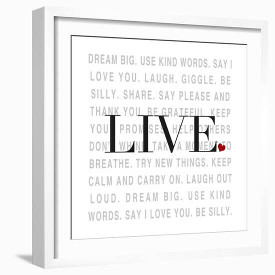 Love and Life II-SD Graphics Studio-Framed Premium Giclee Print