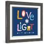 Love and Light Hanukkah-Linda Woods-Framed Art Print