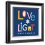 Love and Light Hanukkah-Linda Woods-Framed Art Print