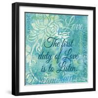 Love and Listen-Bee Sturgis-Framed Art Print