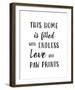 Love and Paw Prints-Joni Whyte-Framed Giclee Print