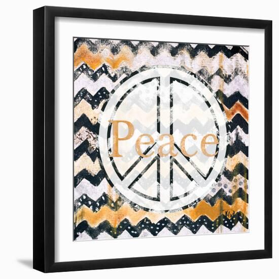 Love and Peace Square II-Patricia Pinto-Framed Premium Giclee Print