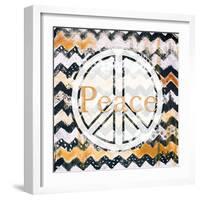 Love and Peace Square II-Patricia Pinto-Framed Premium Giclee Print