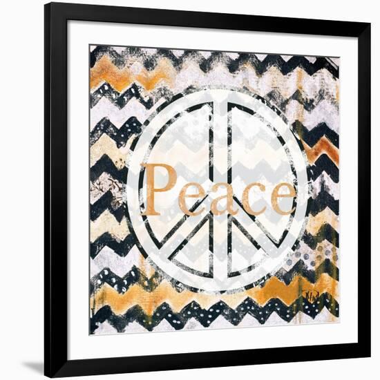 Love and Peace Square II-Patricia Pinto-Framed Art Print
