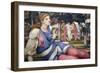 Love and the Maiden (Detail)-John Roddam Spencer Stanhope-Framed Art Print