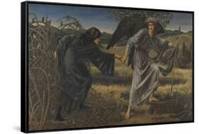 Love and the Pilgrim-Edward Burne-Jones-Framed Stretched Canvas