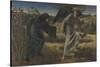 Love and the Pilgrim-Edward Burne-Jones-Stretched Canvas