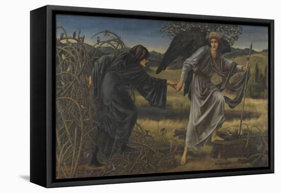 Love and the Pilgrim-Edward Burne-Jones-Framed Stretched Canvas