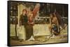 Love and Time-John Melhuish Strudwick-Framed Stretched Canvas